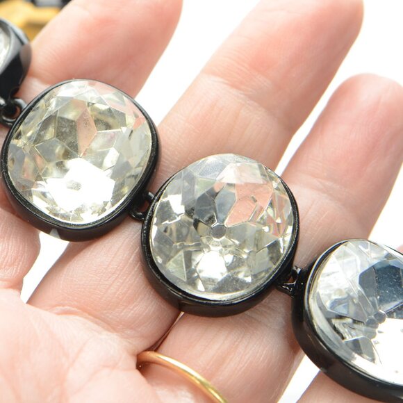 Kenneth Jay Lane Crystal Headlight Bracelet - Picture 6 of 12